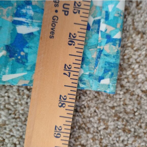 Lisette L Montreal Pull-On Pants Size 6 Blue Abstract Slim - Picture 9 of 10